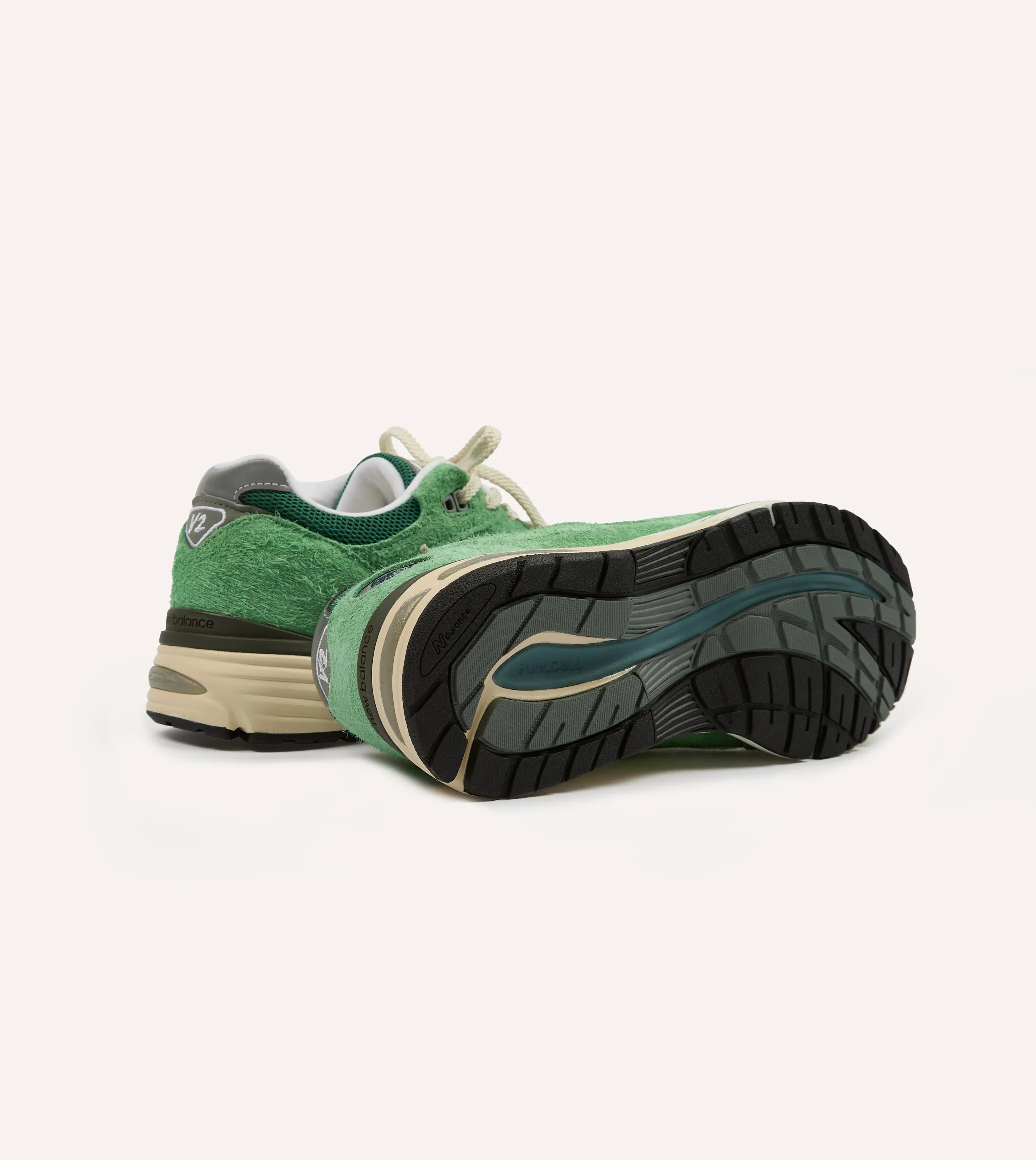 New Balance Green 'Grounded Pastels' Made in UK 991v2 Trainers Rain Guard Rich Glow