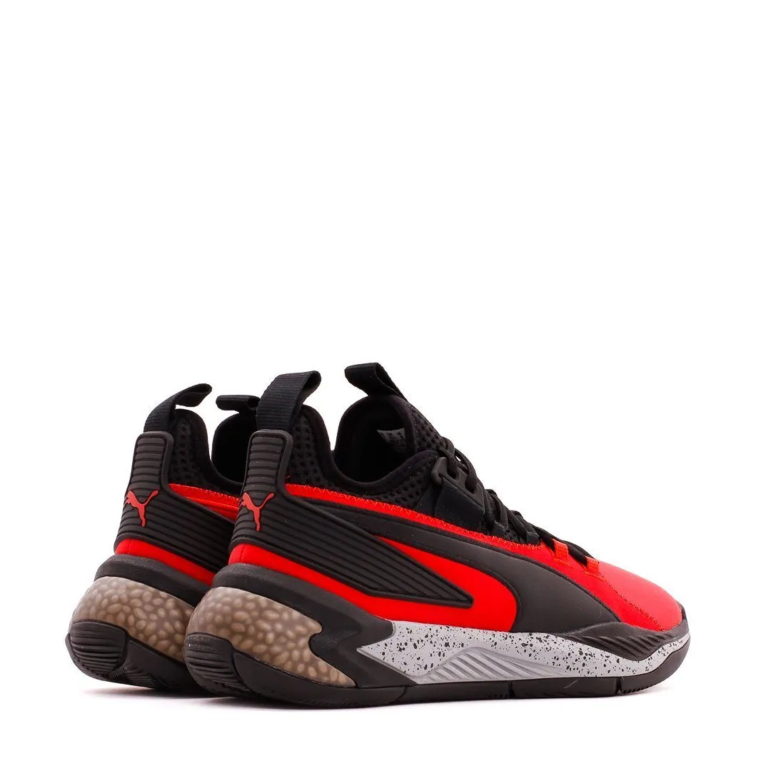 Puma Basketball Uproar Hybrid Court High Risk Red Black Men 192775-08 Mesh