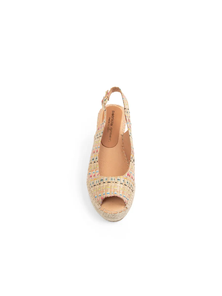 Flex grooves Peyton Peep Toe Slingback Espadrille