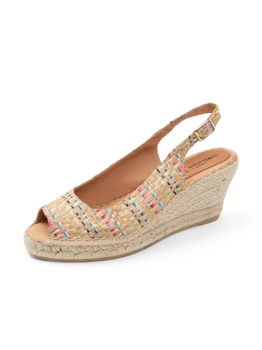 Peyton Peep Toe Slingback Espadrille Out And About Midday Step