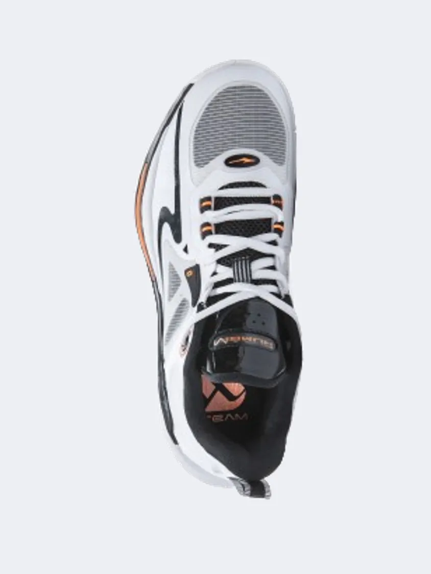 Erke Men Basketball Shoes White/Black Springboard Midsole Geometry Tuned Rolling Motion Tech
