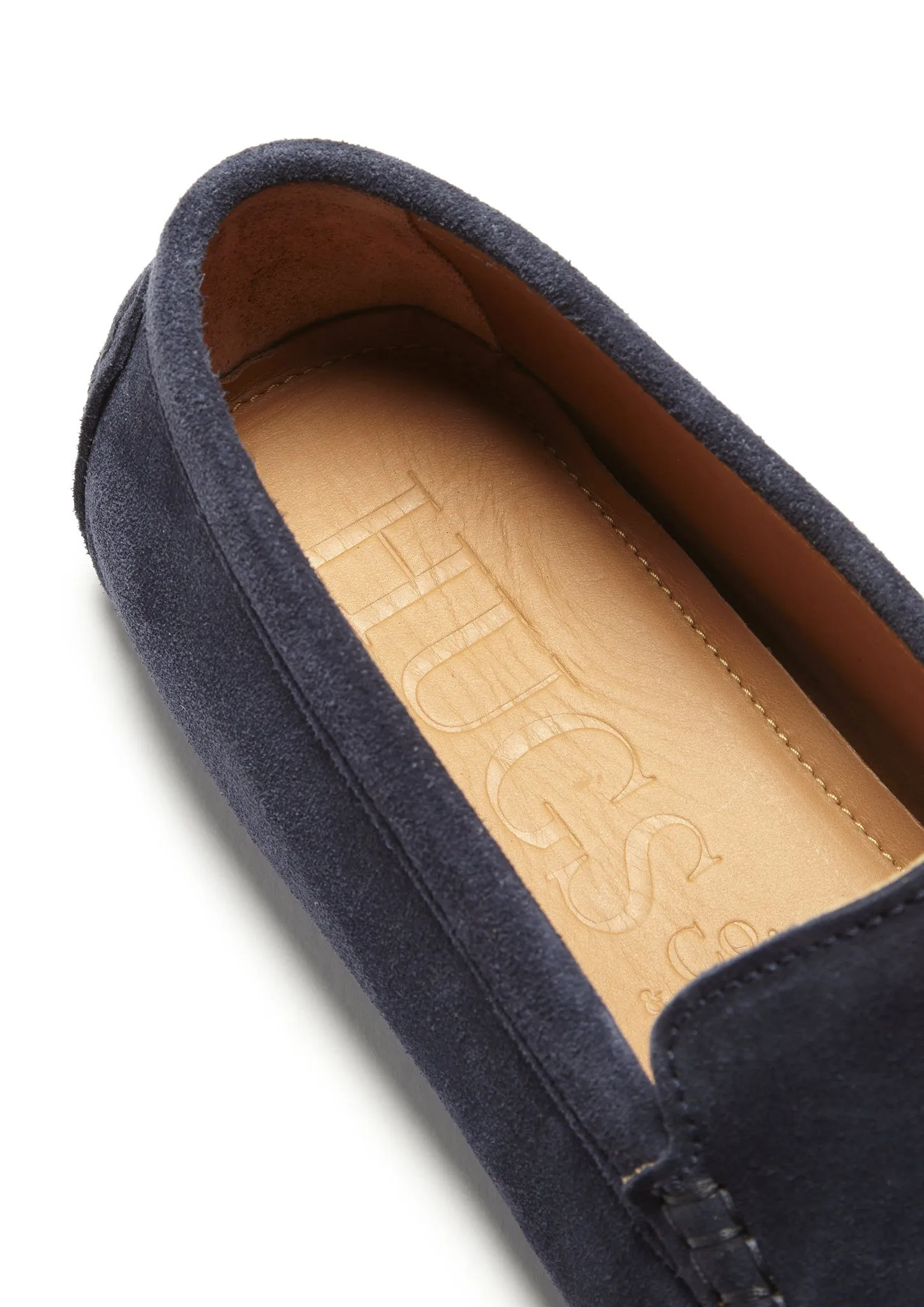 Tasselled Driving Loafers, navy blue suede Smooth Walk