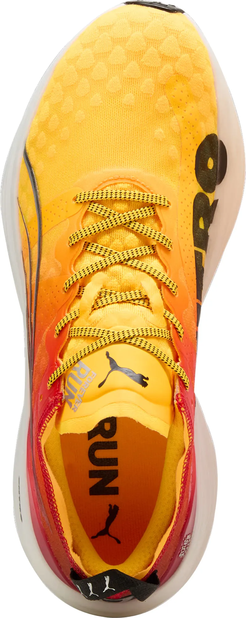 Spring Bloom Shine Silver Puma ForeverRun Nitro Mens Running Shoes - Orange