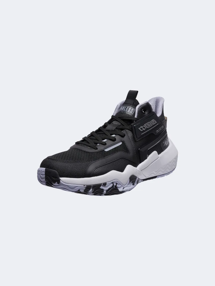 Rocker sole geometry Ventilated Midfoot Erke  Men Basketball Shoes Black/Purple