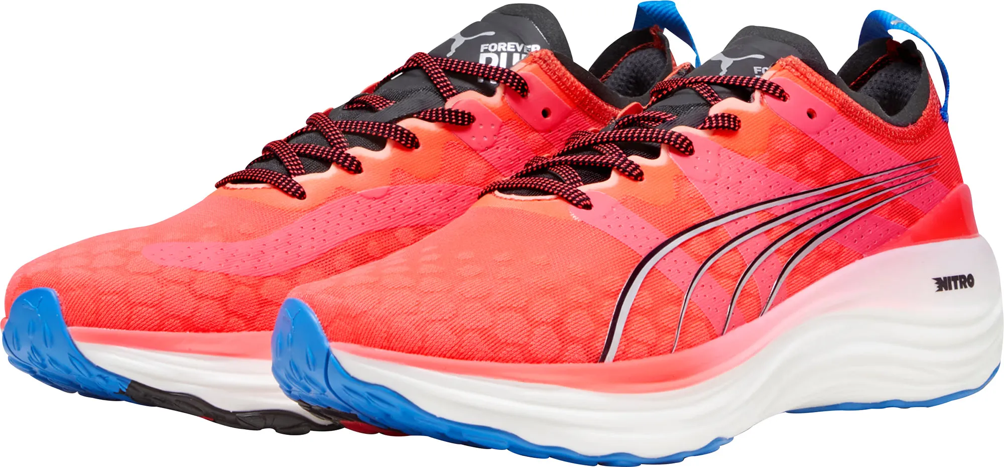 Waterproof Outdoor Travel Pose Ready Puma ForeverRun Nitro Mens Running Shoes - Red