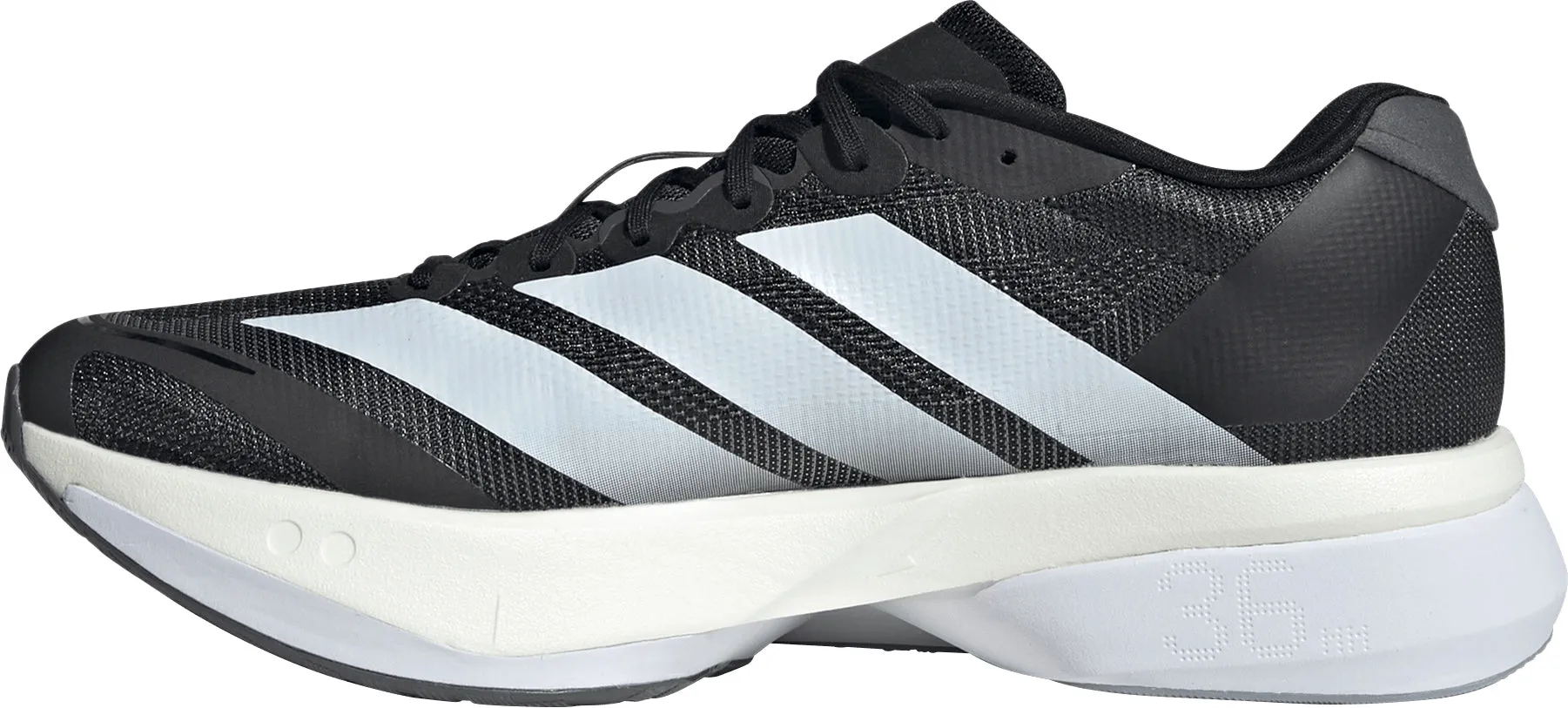 adidas Adizero Boston 13 Mens Running Shoes - Black Supportive Core Office Workers Meadow Glow
