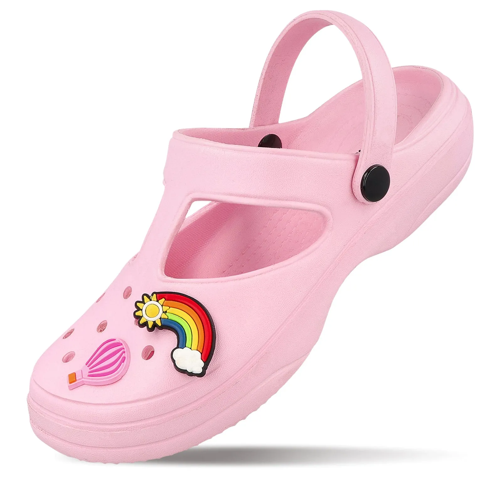 Walkaroo Womens Clogs  - WC8912 Baby Pink Slip-On Comfort