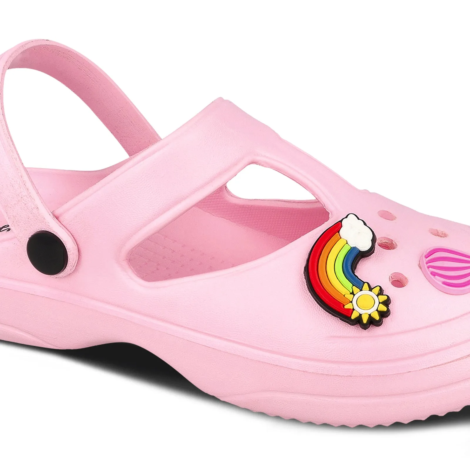Stylish Travel Flats Comfortable Adventure Shoes Walkaroo Womens Clogs  - WC8912 Baby Pink