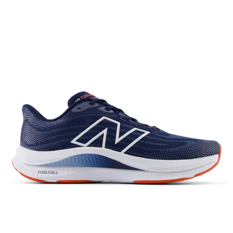FuelCell Walker Elite - NB Navy with White and Neo Flame - Men's anti - fungal treatments for people who need a cushioned heel product