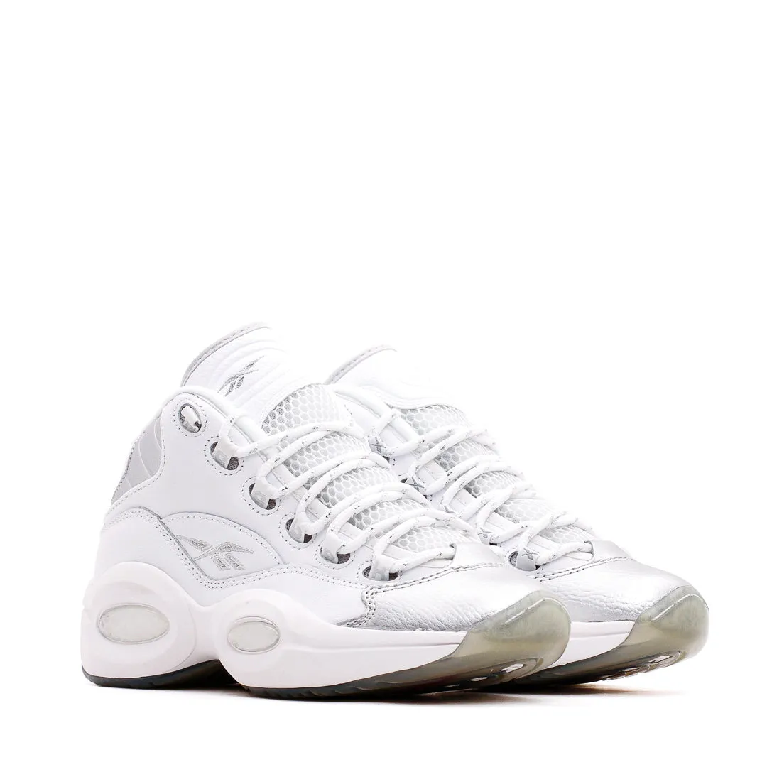 Reebok Classics Basketball Junior Question Mid Allen Iverson White Silver GX3983 Sneakers High Top All-Terrain Shoes
