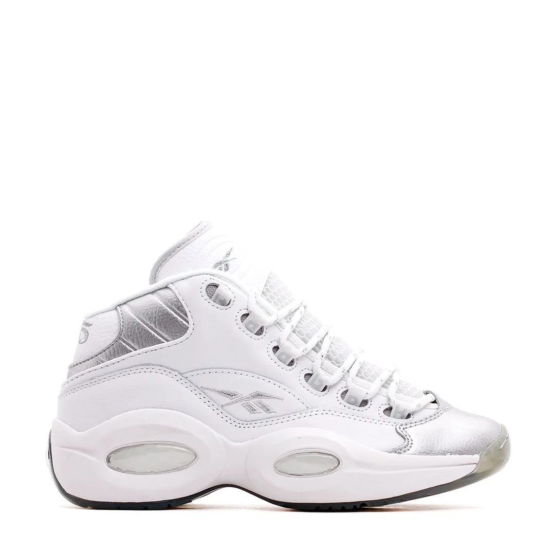 Reebok Classics Basketball Junior Question Mid Allen Iverson White Silver GX3983 Functional Design Jump Support