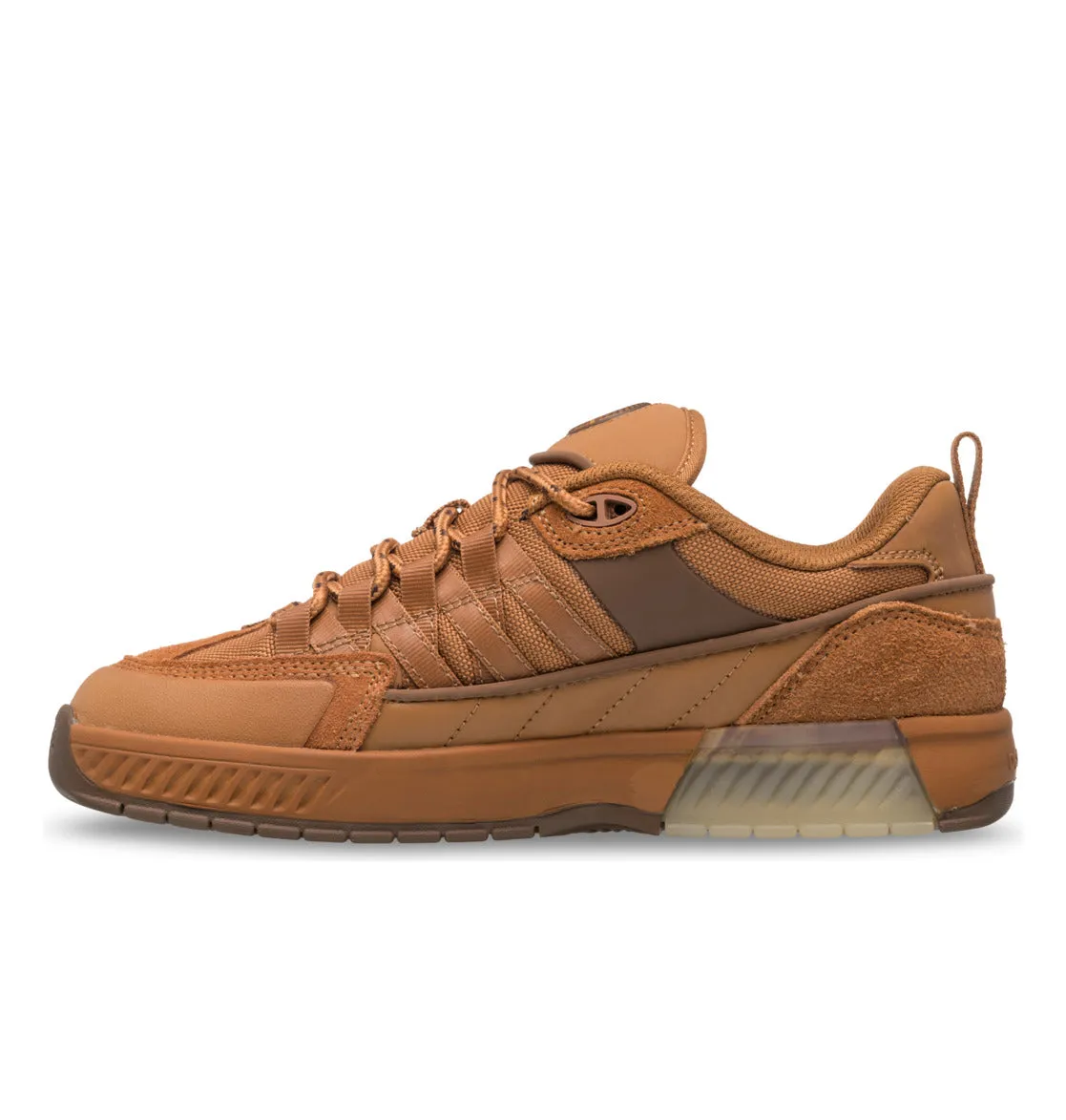 Stable Cushion DC Skateboarding Lucien Skate Shoes - Brown / Tan
