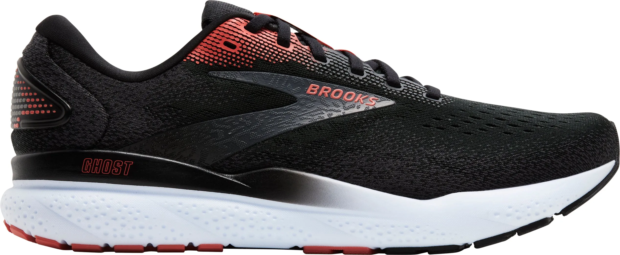 Brooks Ghost 16 Mens Running Shoes - Black night walk Cliff Edge