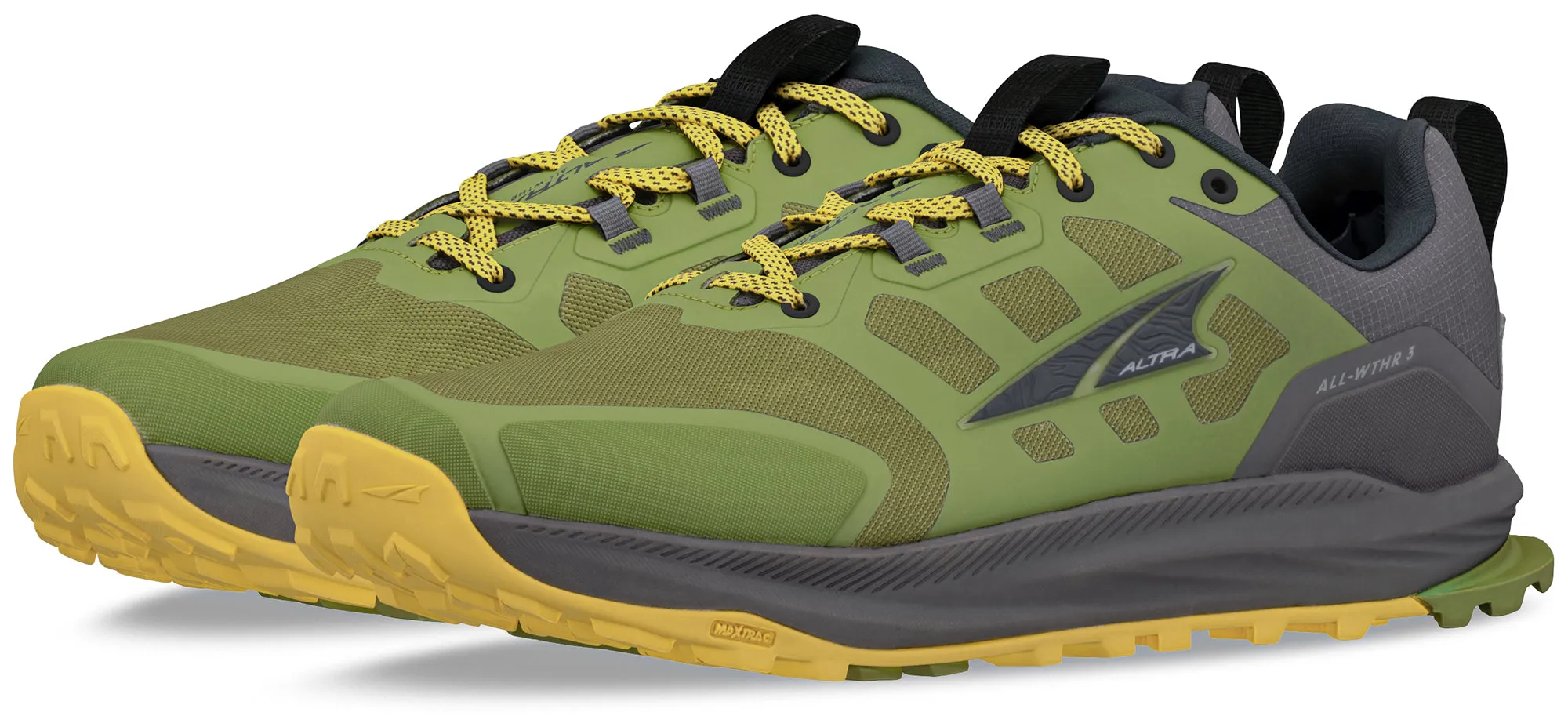 Short Trip Smooth ride Altra Lone Peak 9 Waterproof Mens Trail Running Shoes - Green