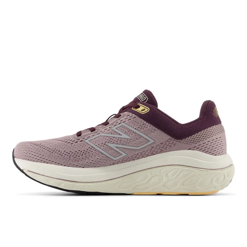 Stride Bold Magic Mood Fresh Foam X 860v14 - Ice Wine with Plum Brown and Silver Metallic - Women's