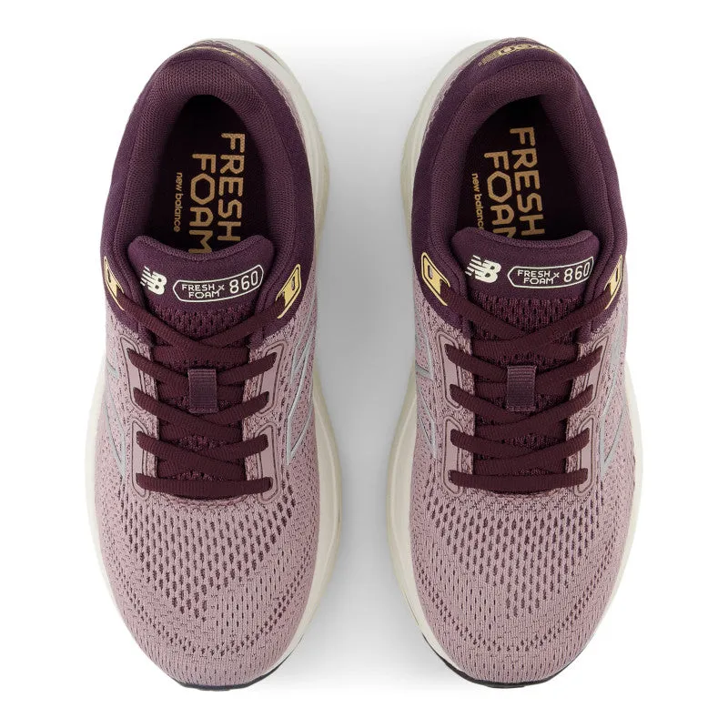 Club Edge Fresh Foam X 860v14 - Ice Wine with Plum Brown and Silver Metallic - Women's