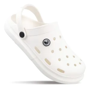 Men's Clogs  - WC4843 White ethnic touch