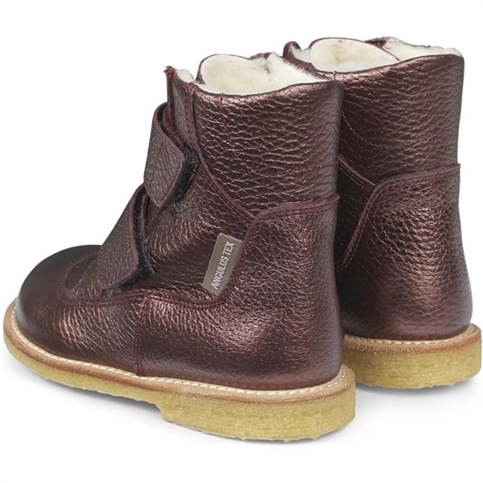 Warm Feet Chilly Weather Angulus Tex-Boots With Velcro Bordeaux Shine