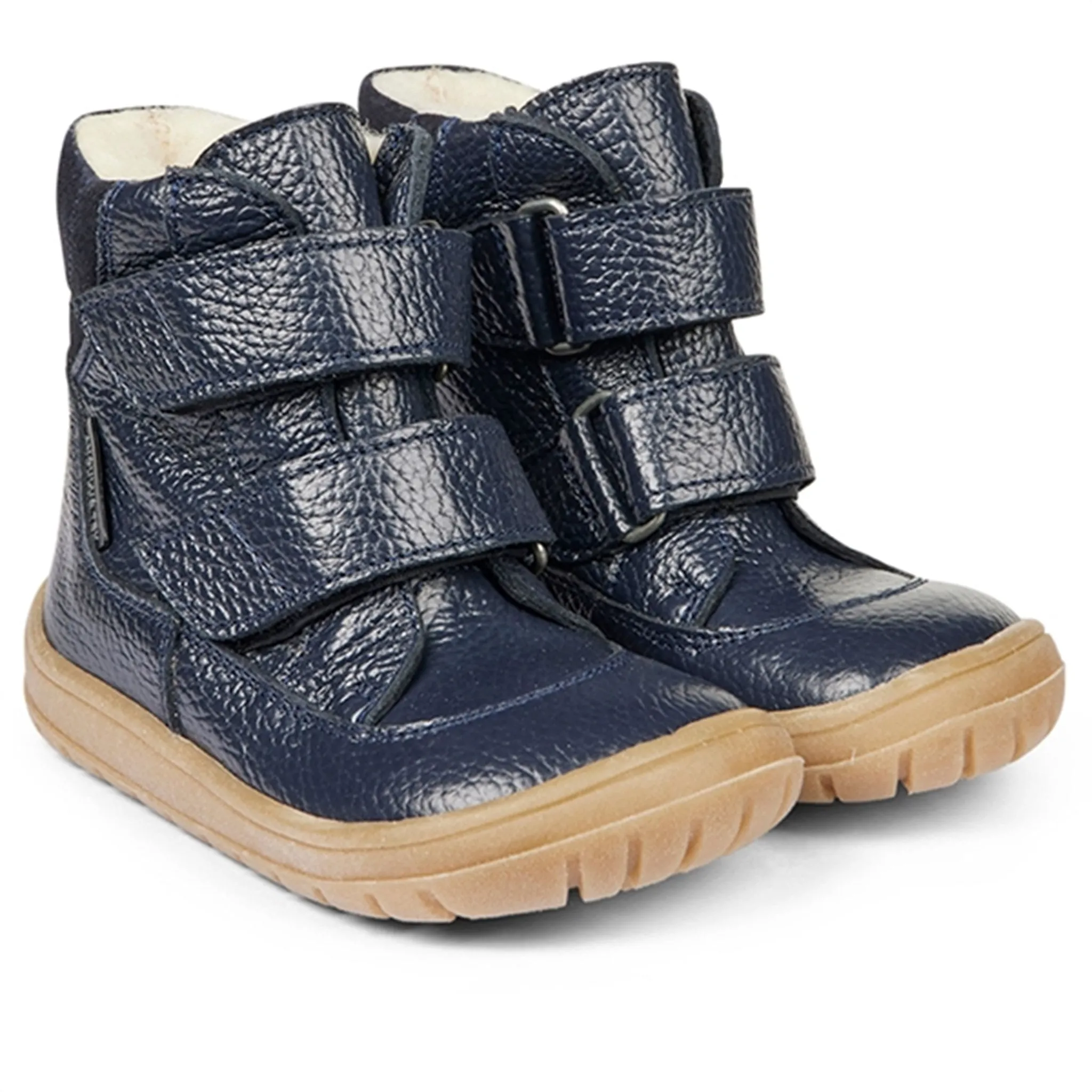 Snow Safety Gear Fashionable Angulus Tex-Boots With Velcro Navy/Navy