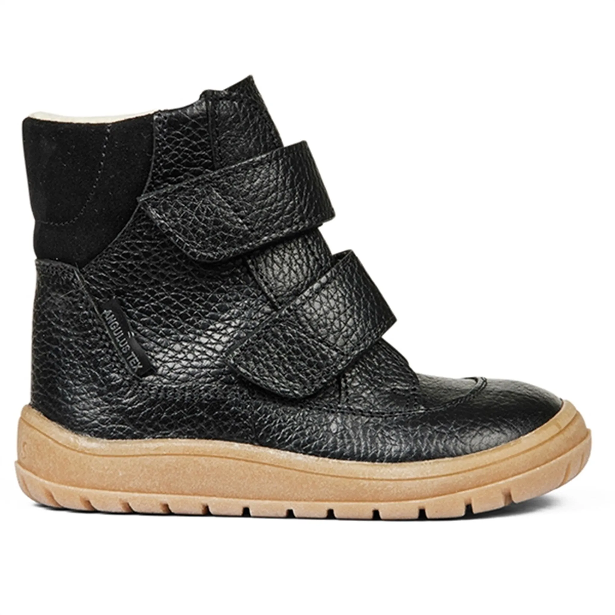 Winter Travel Ready Angulus Tex-Boots With Velcro Black