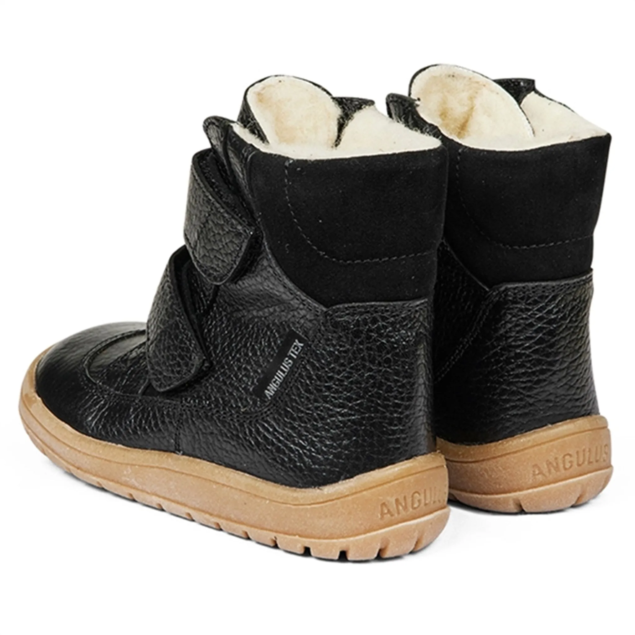 Angulus Tex-Boots With Velcro Black Winter Ready Boots Snow Winter Rugged