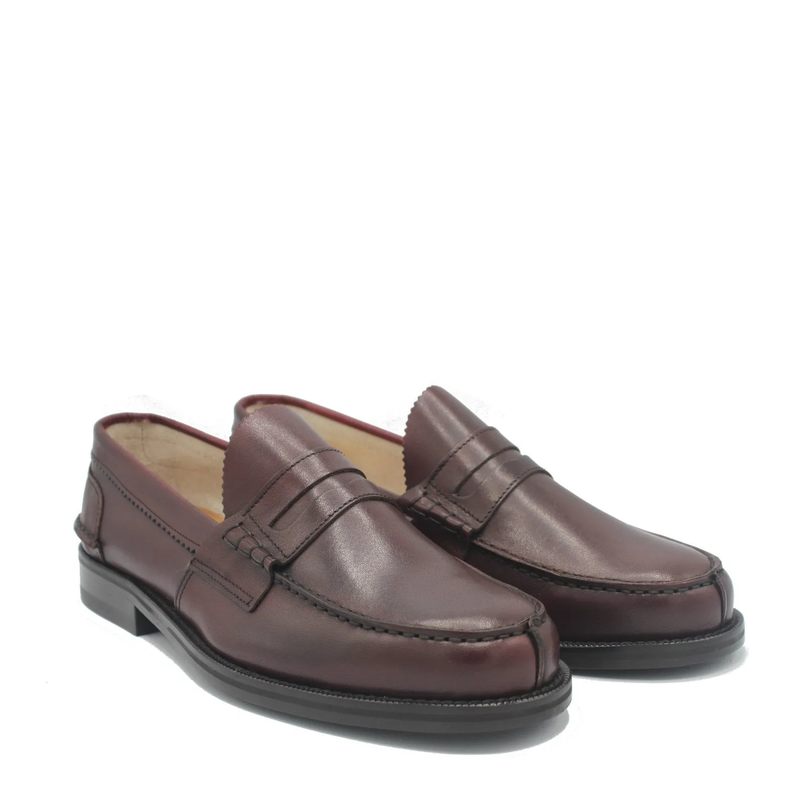old town PENNY LOAFER BURGUNDY LEATHER