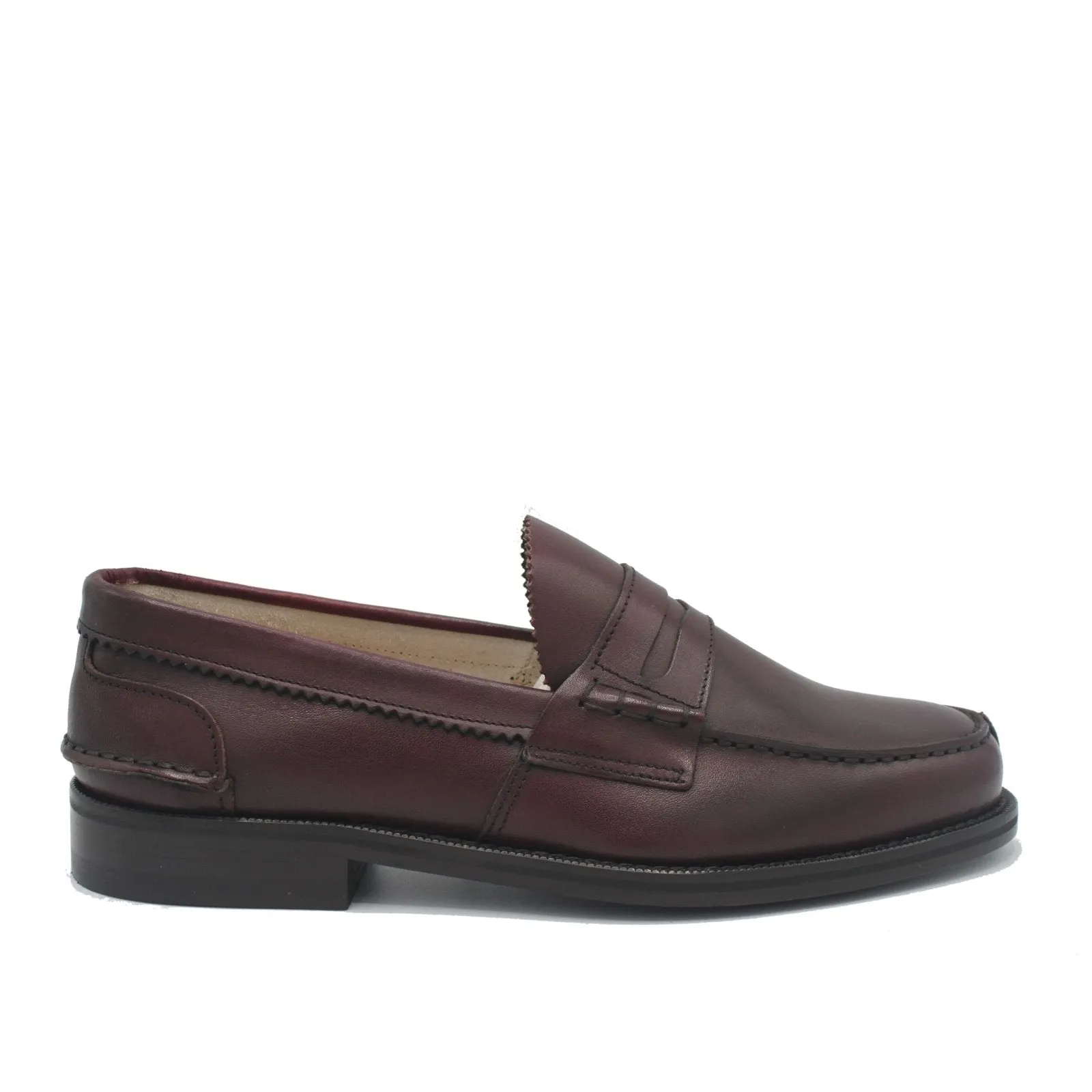 Neat Lines PENNY LOAFER BURGUNDY LEATHER
