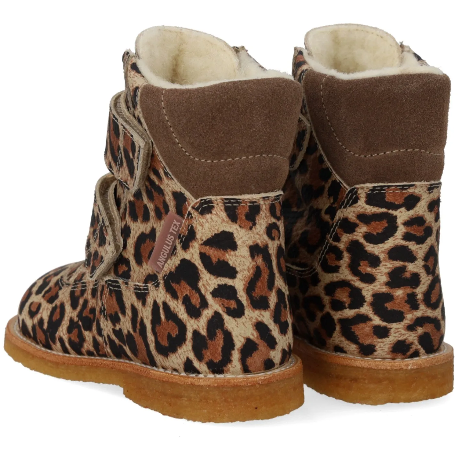 Angulus Beige Leo/Taupe TEX Boot with Velcro Closure Chill Defense
