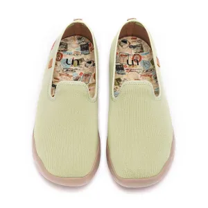 Barcelona Knitted Light Green Easy-to-Wear Shoes