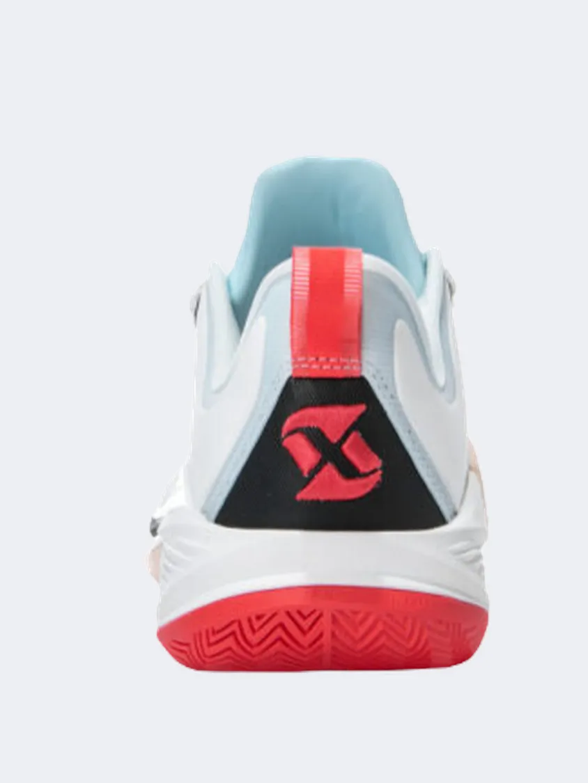 Team Bond Pressure Mapped Cushion Erke Men Basketball Shoes White/Light Blue