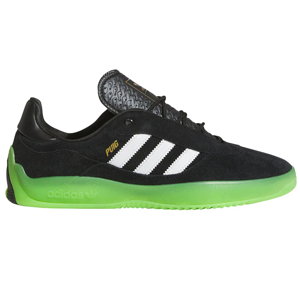 adidas Skateboarding Lucas Puig Skate Shoes - Core Black / Cloud White / Semi Solar Green Crafted Quality Pro Ride