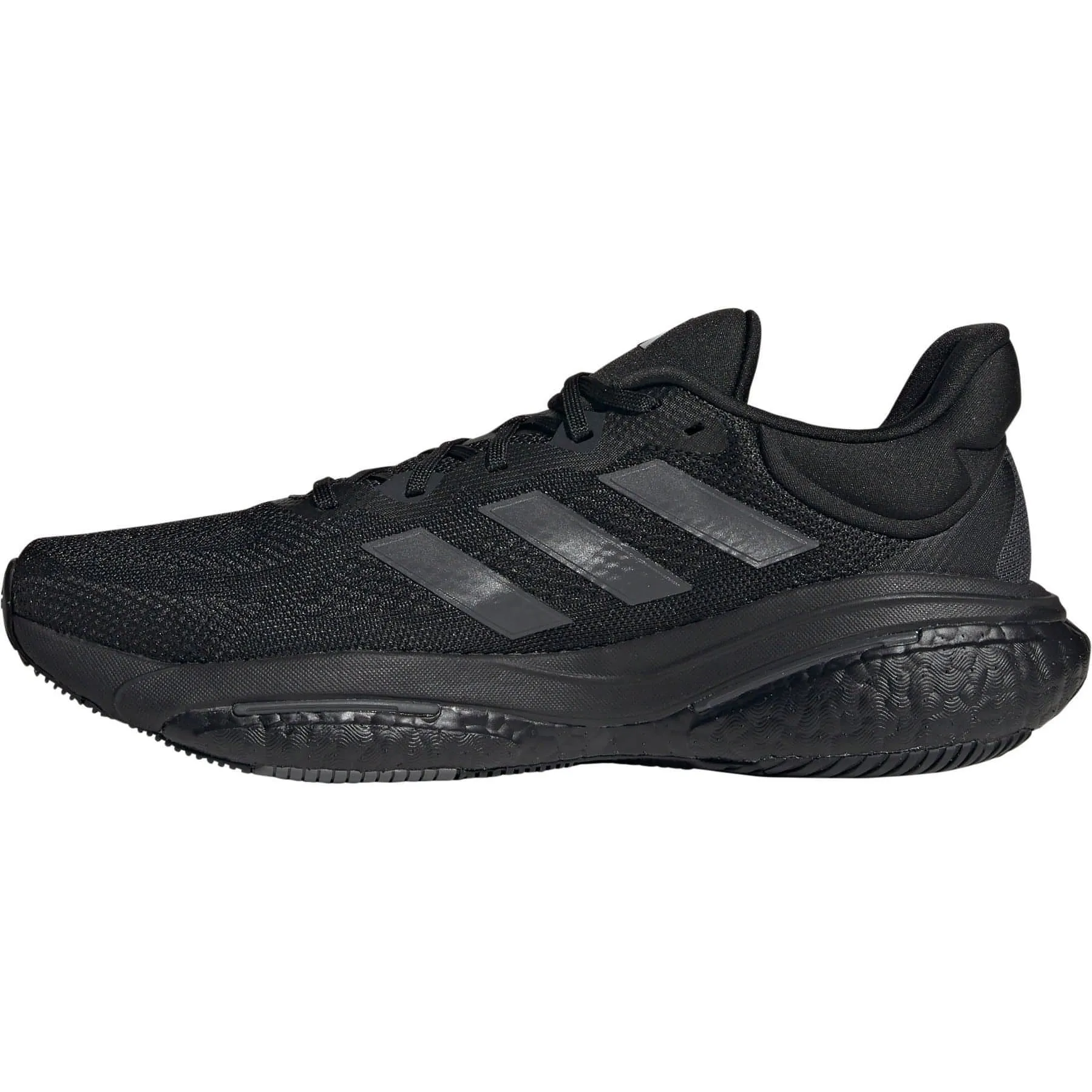adidas SolarGlide 6 Mens Running Shoes - Black Wide fit