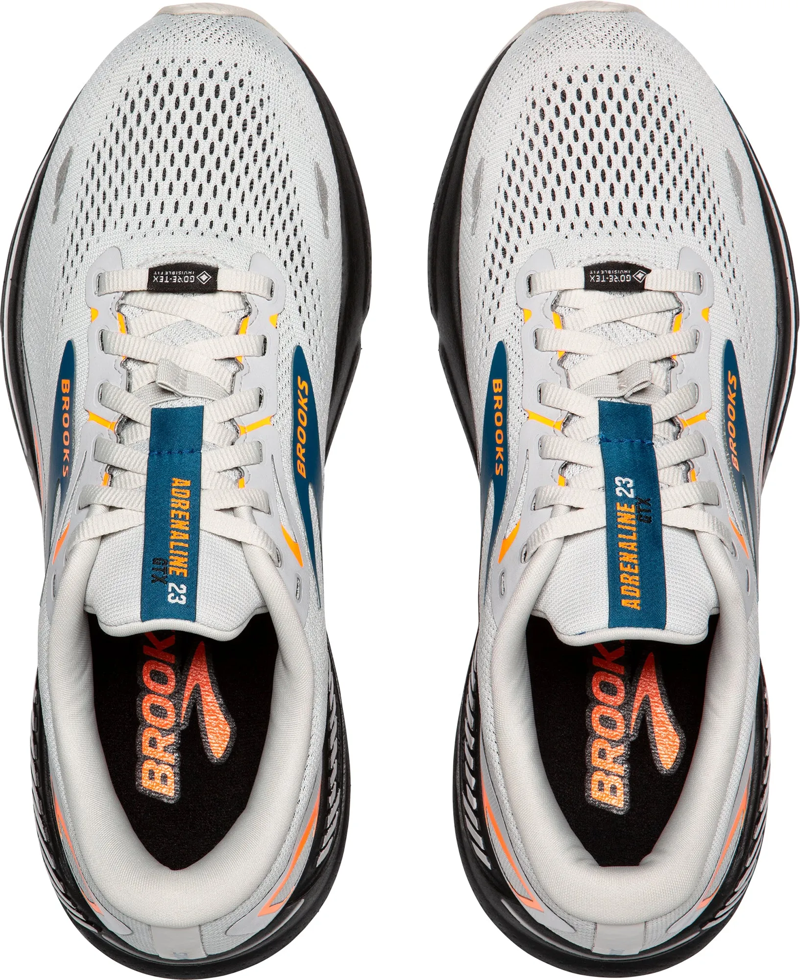 Brooks Adrenaline GTS 23 GORE-TEX Mens Running Shoes - Grey Court Fast Cotton Touch