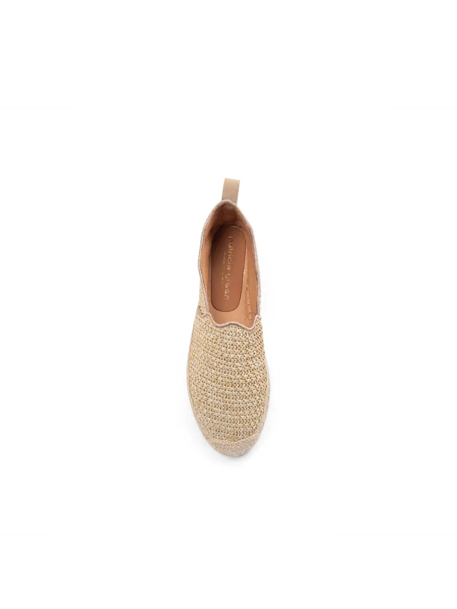 Abigail Scalloped Raffia Slip On Espadrille All-Purpose Use Friend Pace