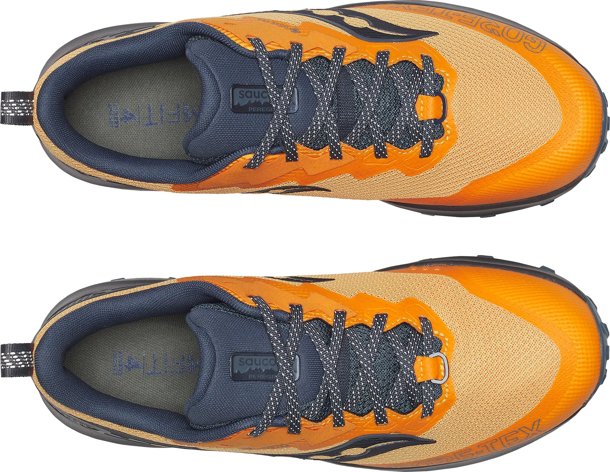 Saucony Peregrine 14 GORE-TEX Mens Trail Running Shoes - Orange Firm Edge Story Glow