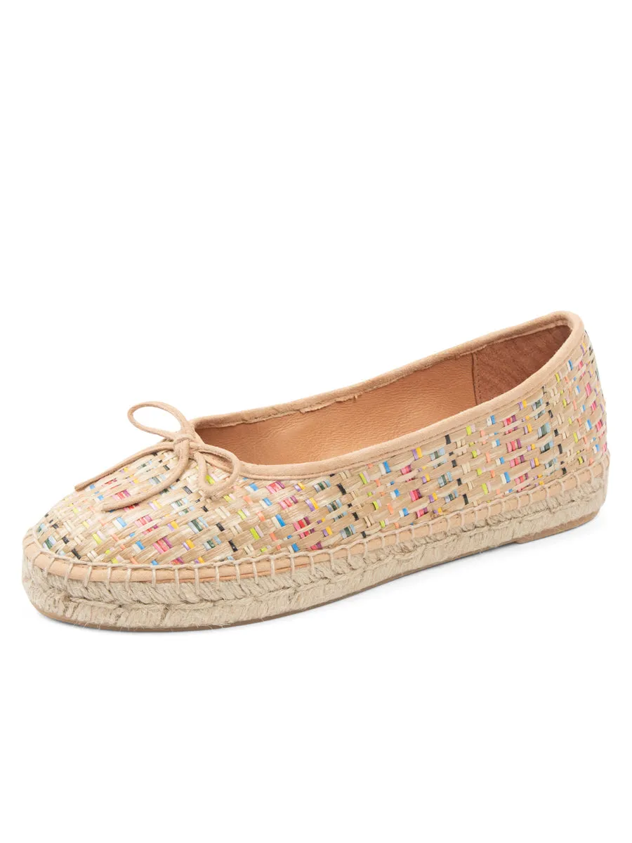 Sydney Ballet Flat Espadrille Stripe Mood