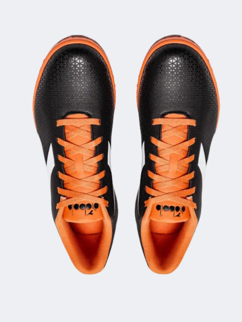 Full Motion Stable Motion Diadora Pichichi 6 Tfr Men Football Shoes Black/White/Orange