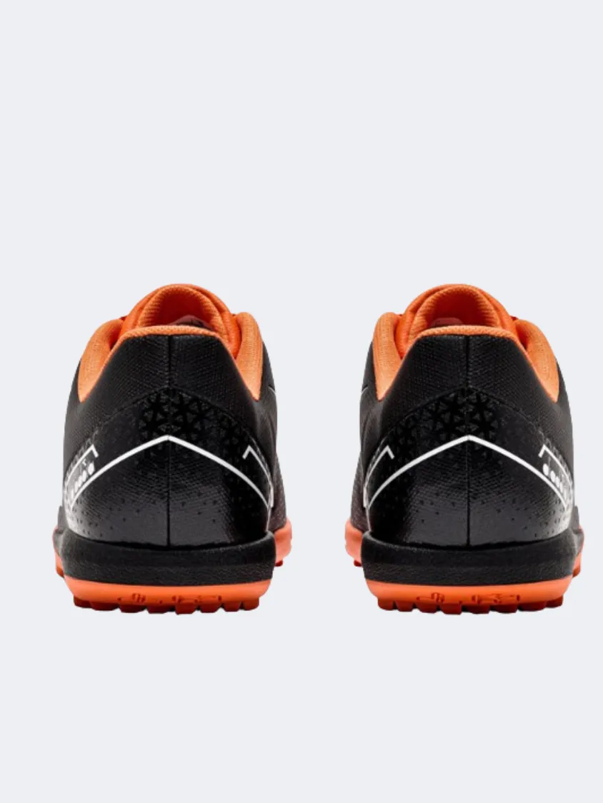 Diadora Pichichi 6 Tfr Men Football Shoes Black/White/Orange Play Ready Training Zone