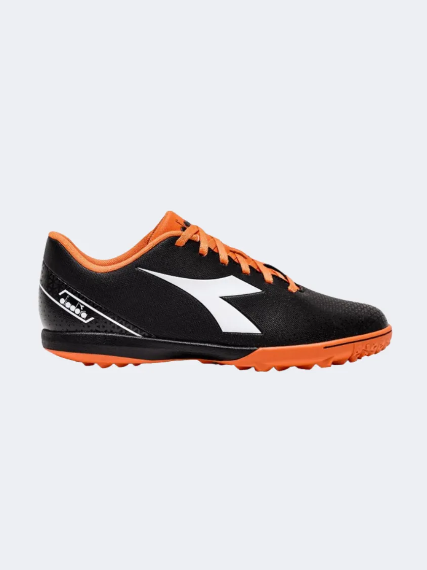 Diadora Pichichi 6 Tfr Men Football Shoes Black/White/Orange Inner Cushion Sport Cushion