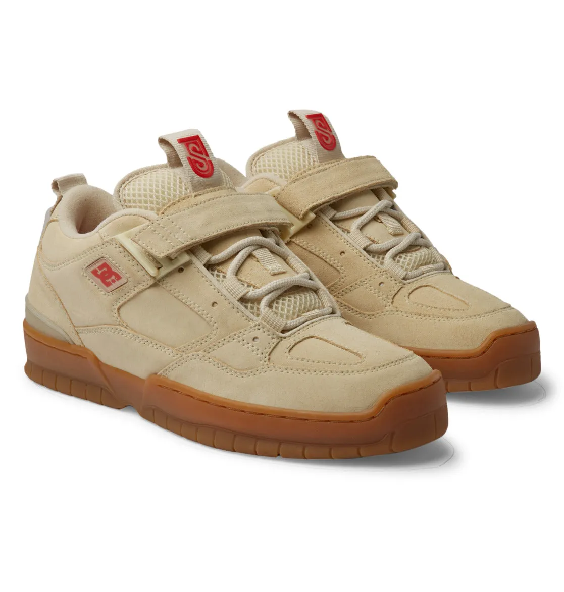 All Day Support DC Skateboarding JS 1 John Shanahan Skate Shoes - Tan