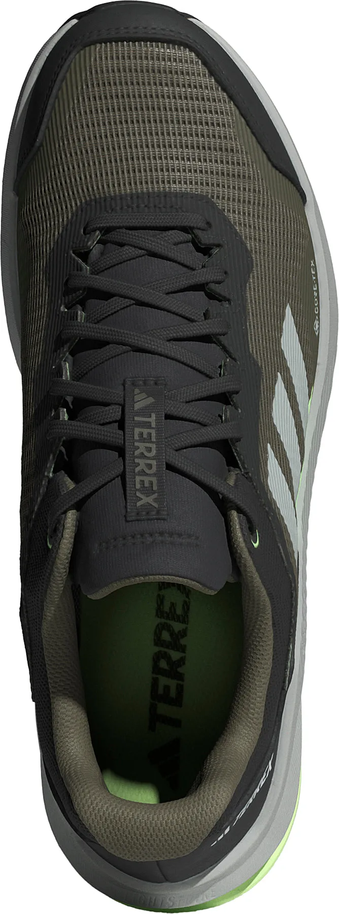 adidas Terrex Trail Rider GORE-TEX Mens Trail Running Shoes - Green Breathable Beach Walk