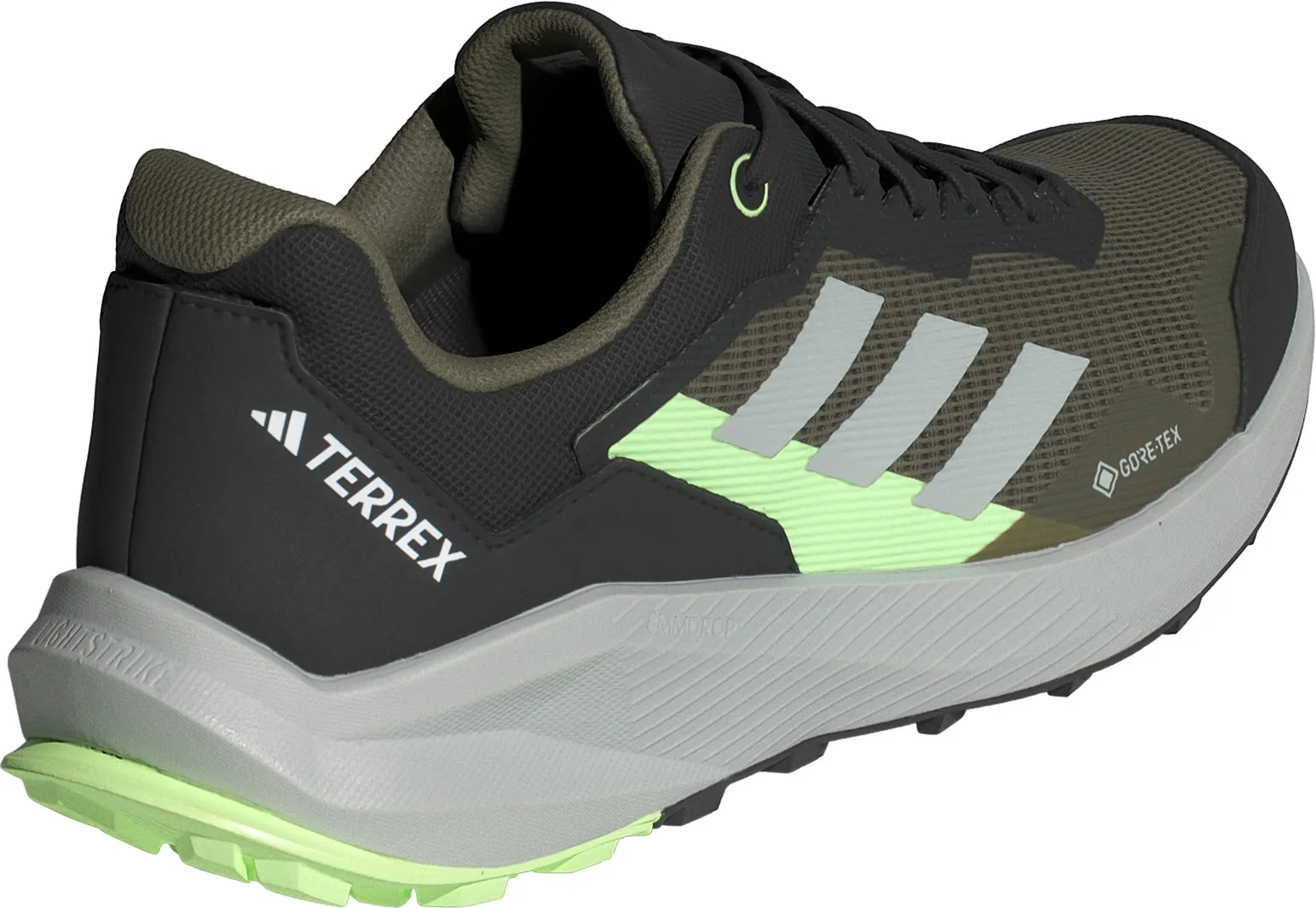 adidas Terrex Trail Rider GORE-TEX Mens Trail Running Shoes - Green Easy To Clean