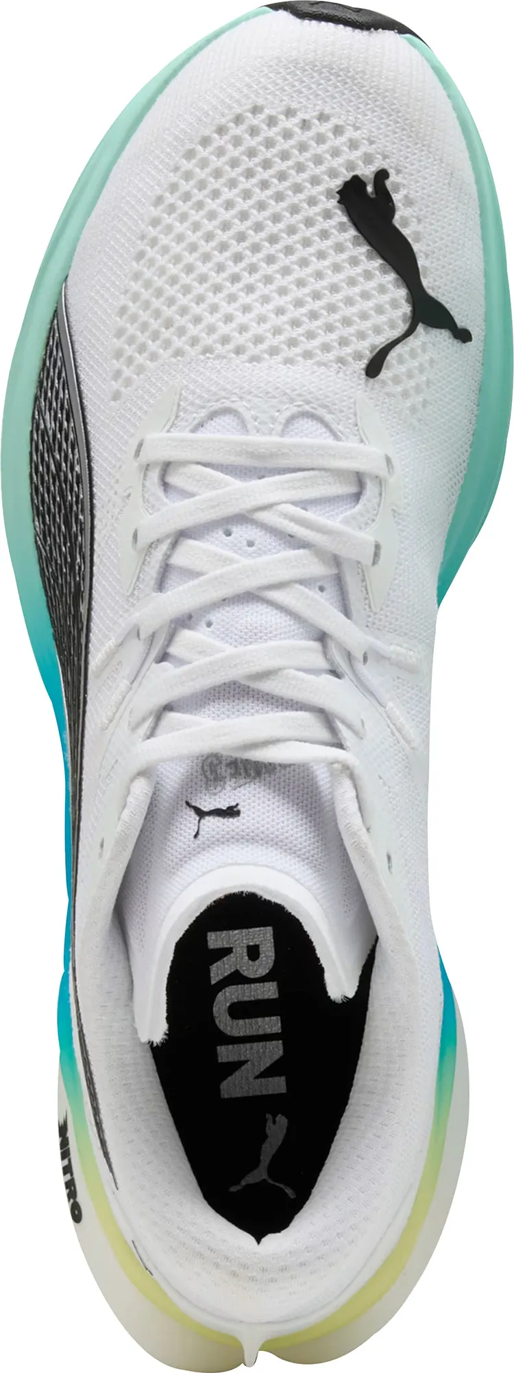 Shock absorption Dynamic Edge Puma Deviate Nitro 3 Mens Running Shoes - White