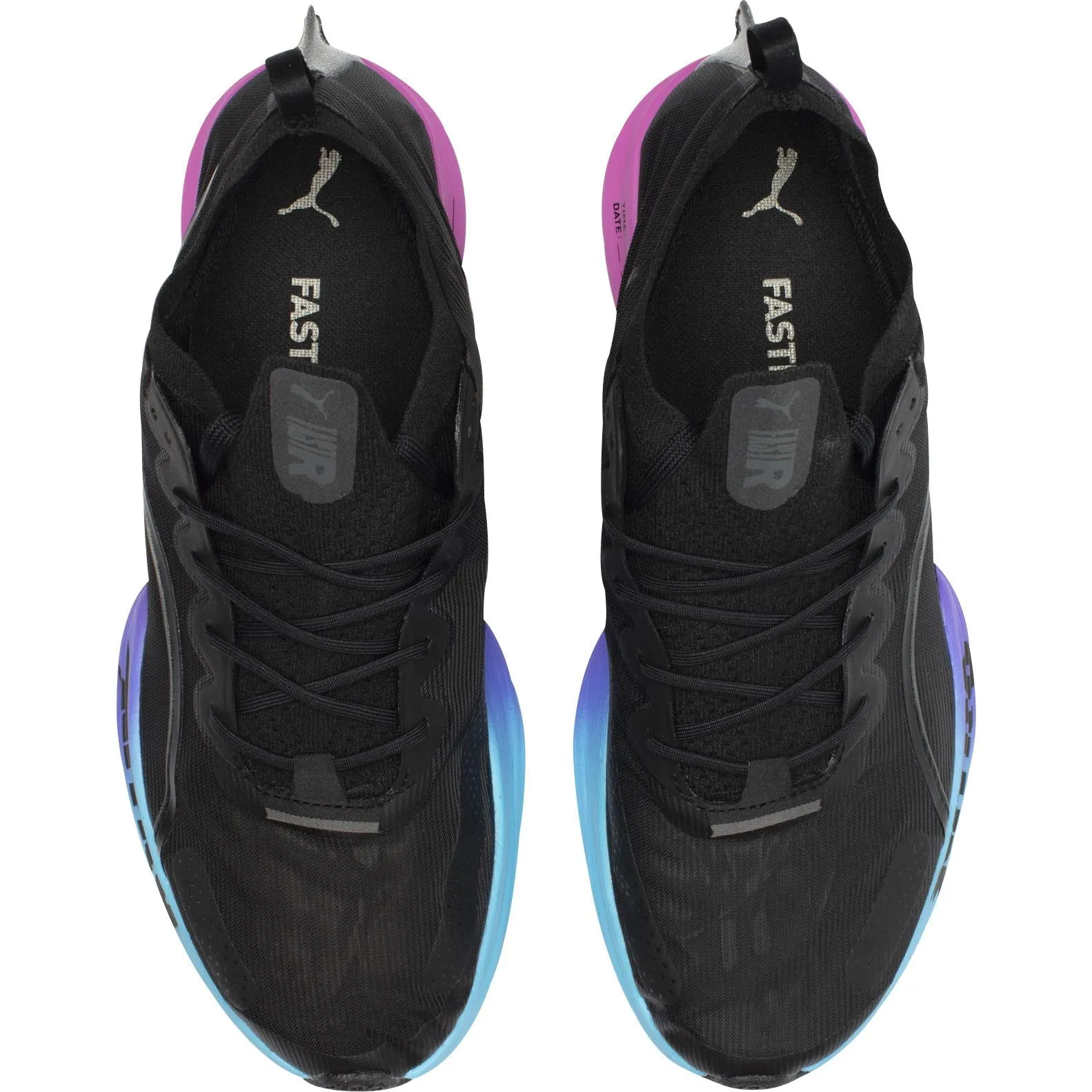 Puma Fast-R Nitro Elite Mens Running Shoes - Black Padded Comfort Cold Weather