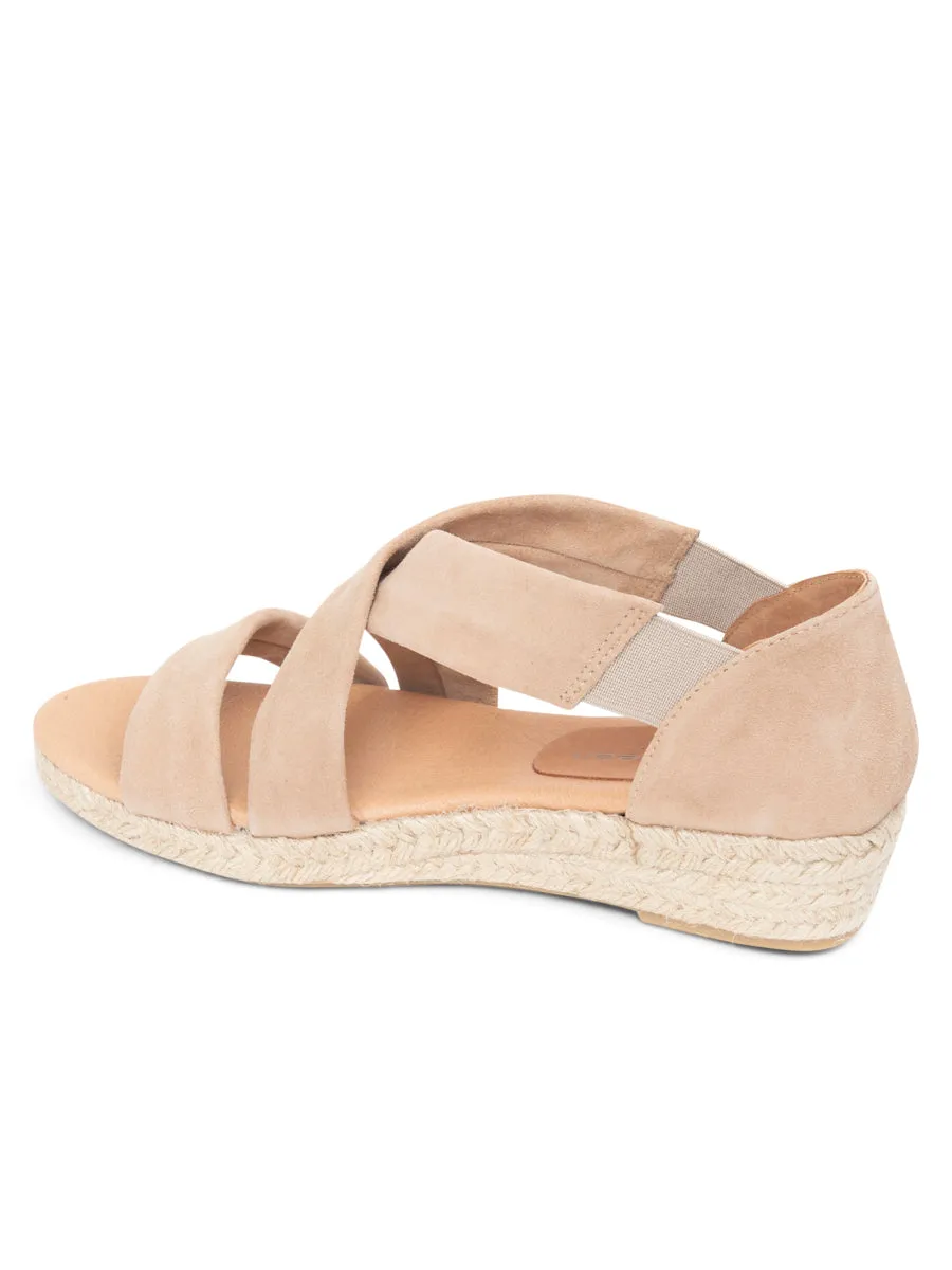 Total Comfort Eliza Criss-Cross Elastic Espadrille Sandal