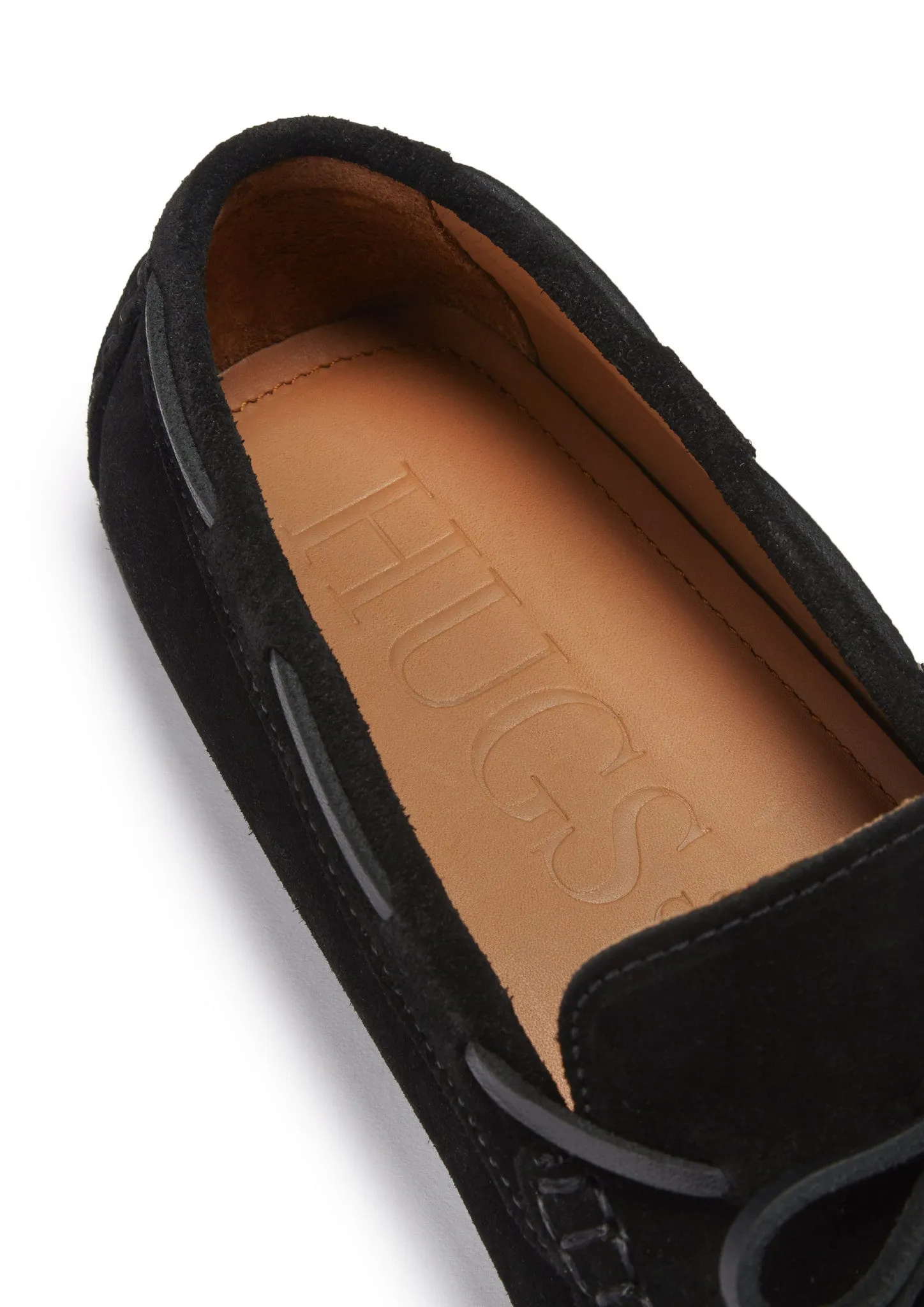 Walk Long Workplace Ease Laced Driving Loafers, black suede