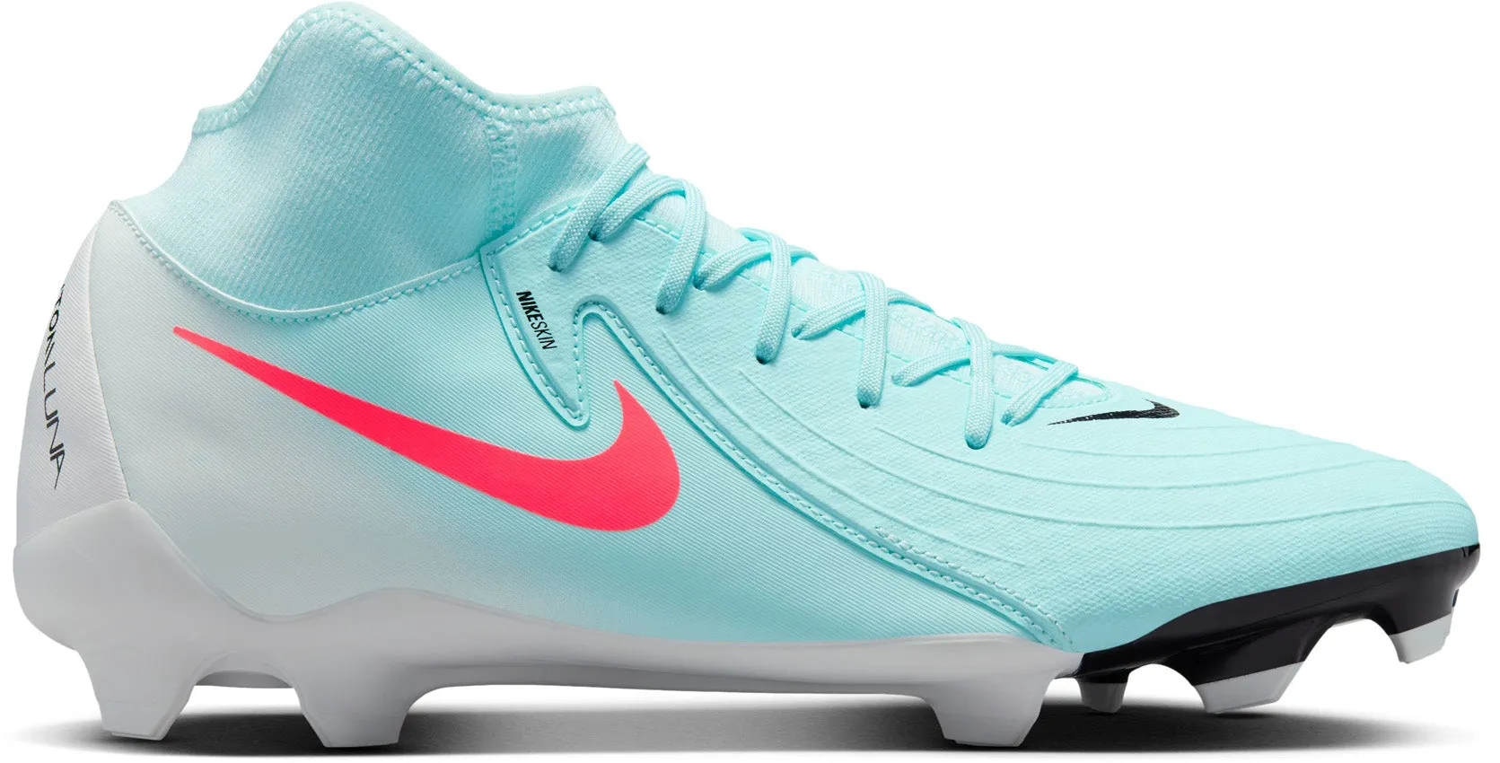 Nike Phantom Luna 2 Academy MG High Top Soccer Cleats Muddy Field
