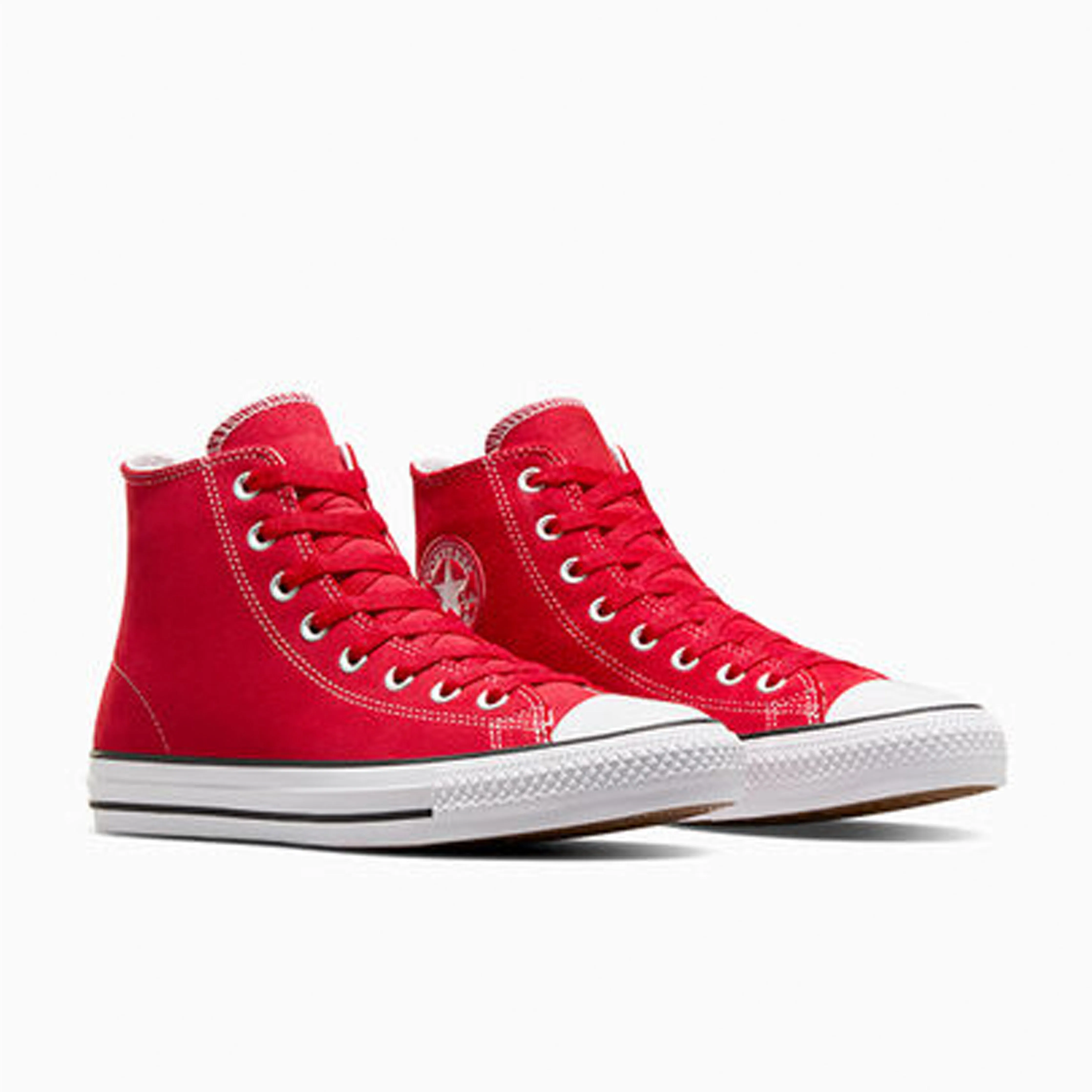 Converse CONS Chuck Taylor All Stars Pro Hi Skate Shoes - Red / White Pro Performance Gear Perfect Performance