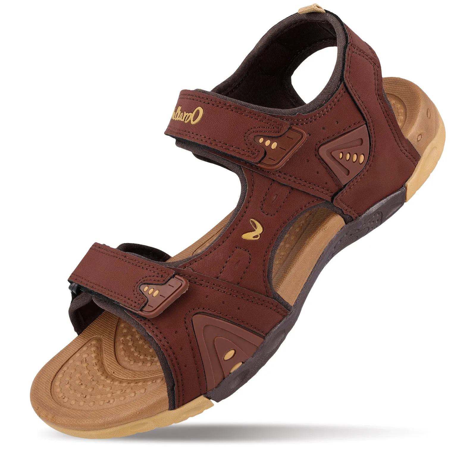 Comfort and style Walkaroo Men Sandals  - WC4381 Tan