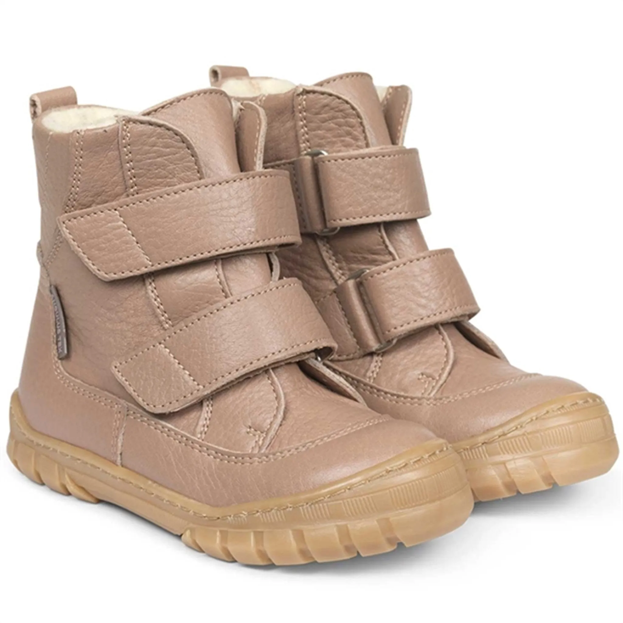 Snow Winter Trekking Angulus TEX Boots w. Velcro Dusty Makeup 2115-101-2550